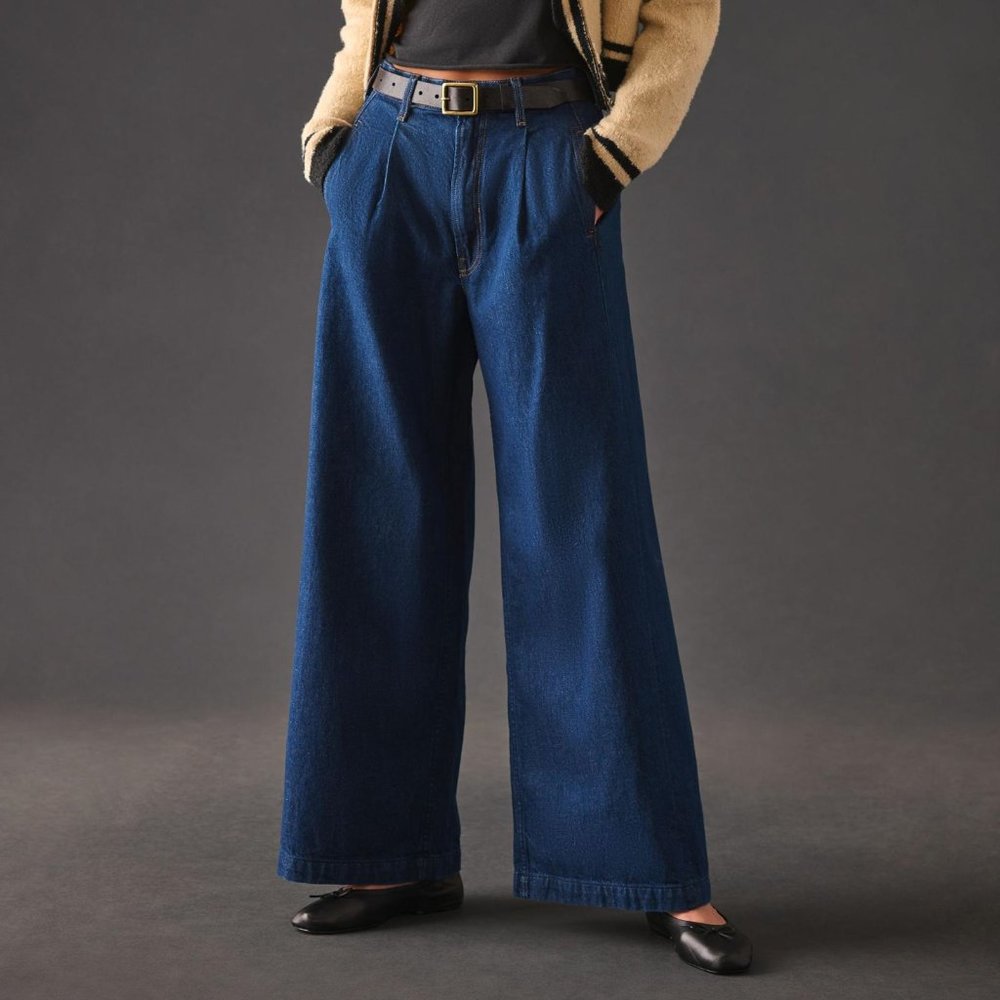 Mother Snacks! High Rise Pleated Push Pop Jeans